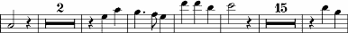 Multimeasure rests 4